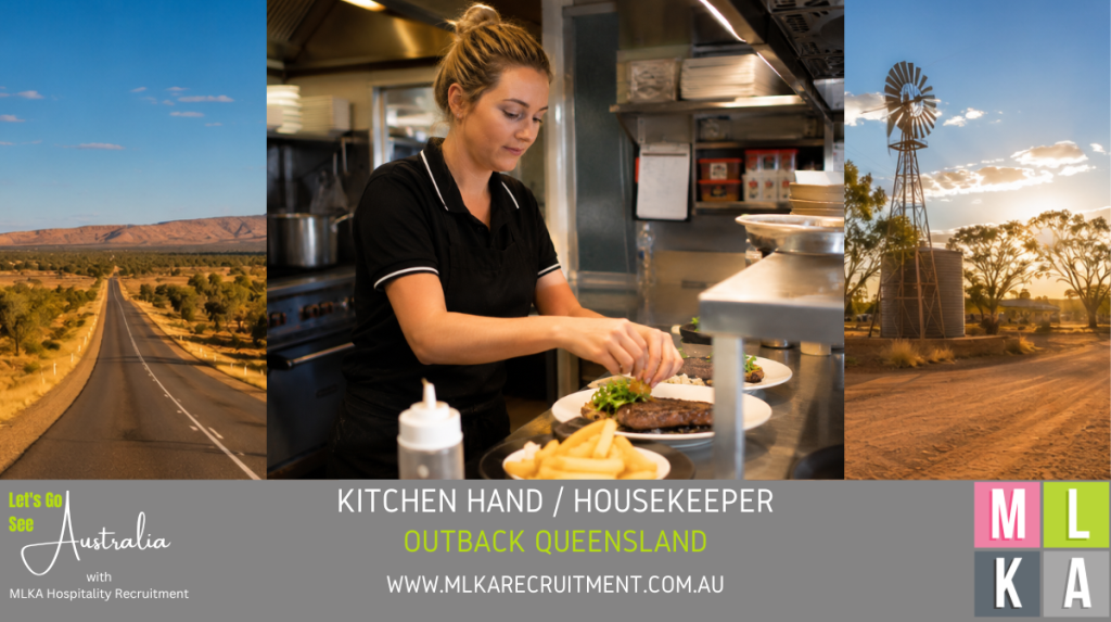 MLKA Live In Kitchen Hand Housekeeper Vacancy - Outback Queensland