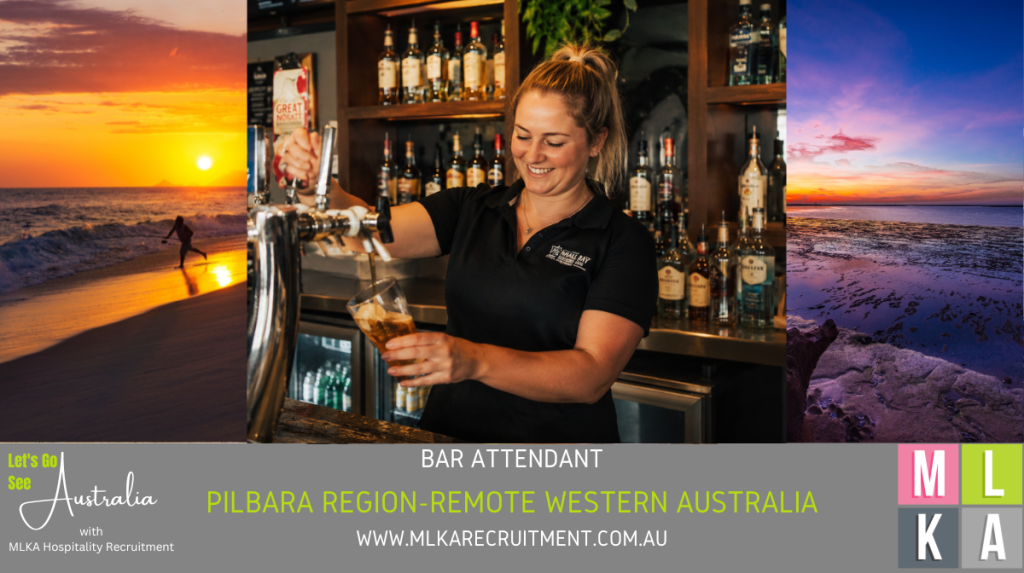MLKA Live In Bar Attendant Vacancy - Pilbara Region, Remote Western Australia