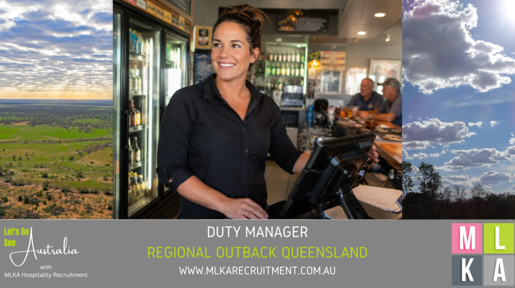 MLKA LIVE IN DUTY MANAGER VACANCY - REGIONAL OUTBACK QUEENSLAND