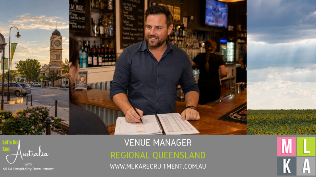 MLKA LIVE IN VENUE MANAGER VACANCY - REGIONAL QUEENSLAND